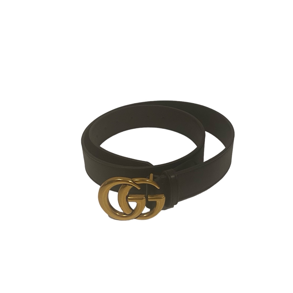 COPY - Gucci black leather belt size:30-33=105cm